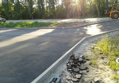 установка бордюров